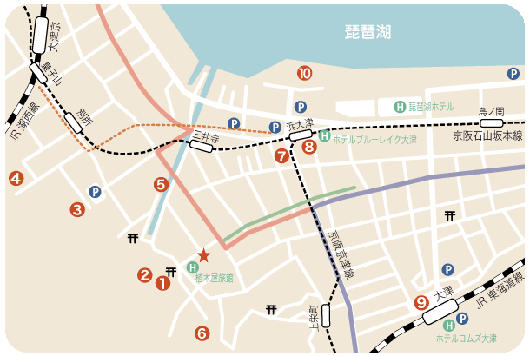 大津絵の店 周辺マップ