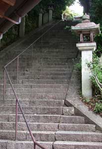 三井寺観音堂への階段
