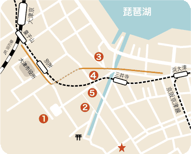 大津絵の道 地図